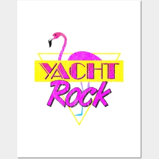 Yacht Rock Party Boat Drinking Stuff 80s Faded Posters and Art